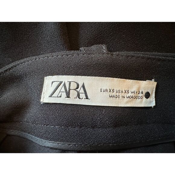 Zara Black High Rise Mini Shorts Size XS - Picture 3 of 7